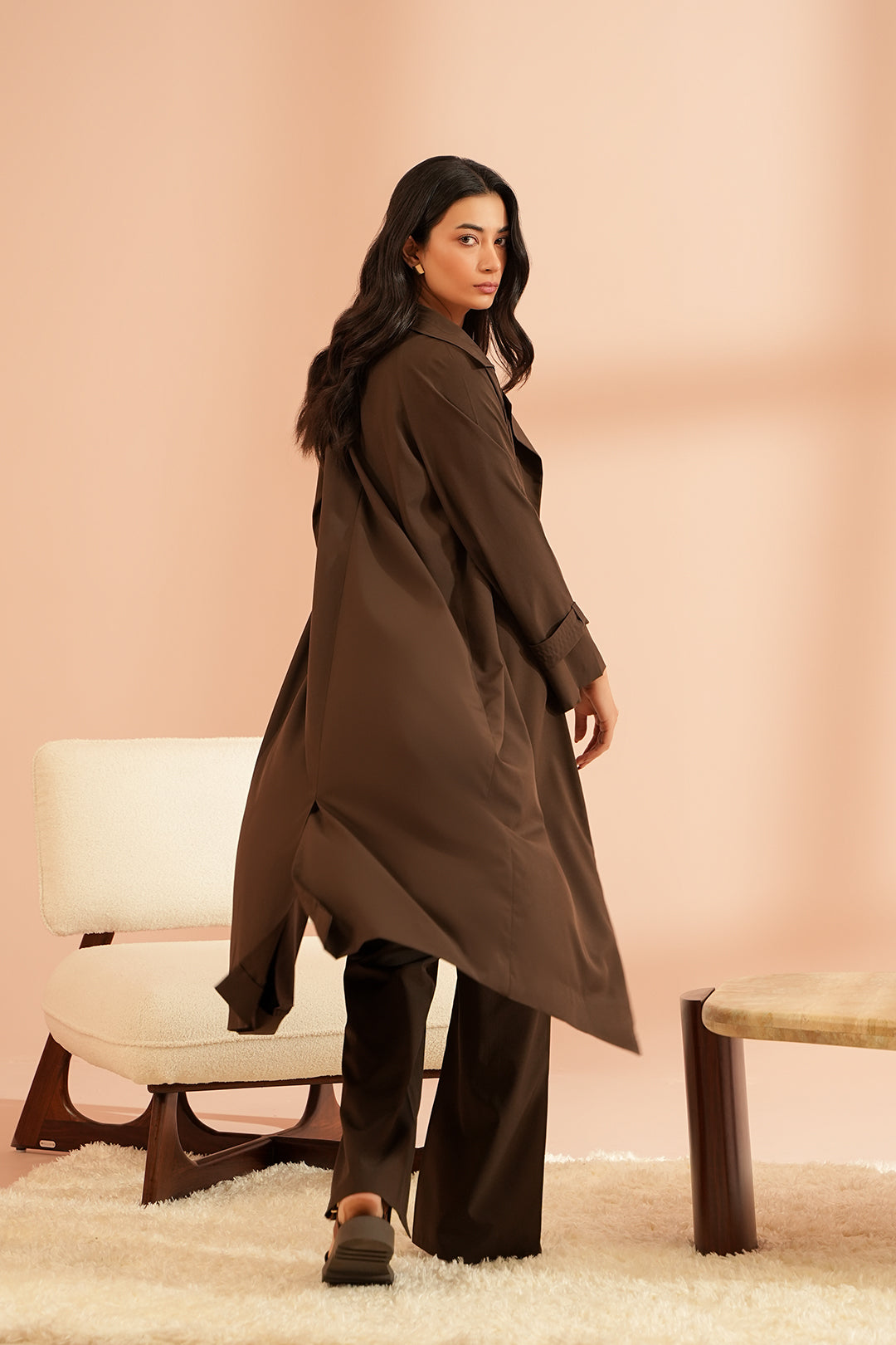 Taupe Trench Coat