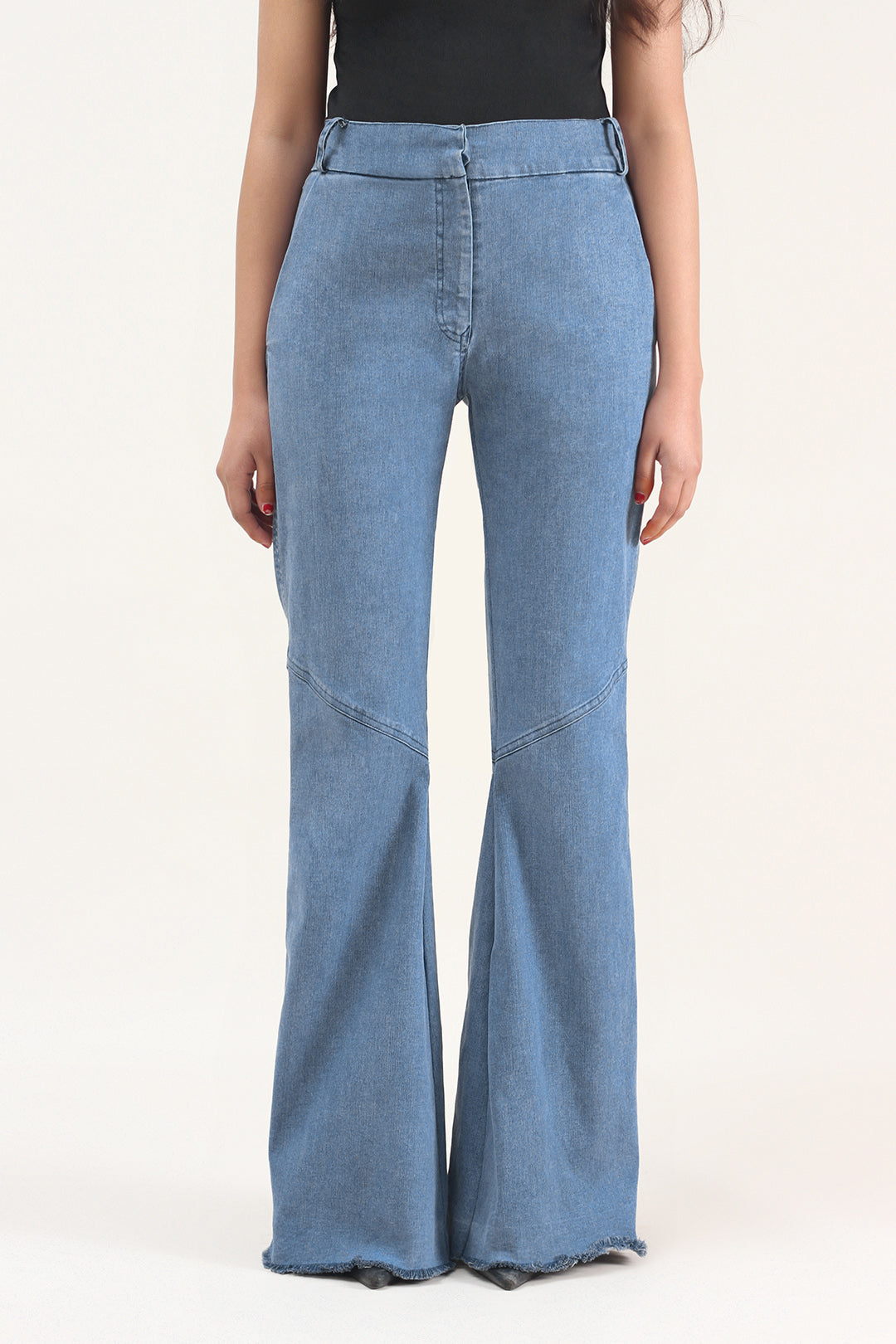 Denim Flared Pants