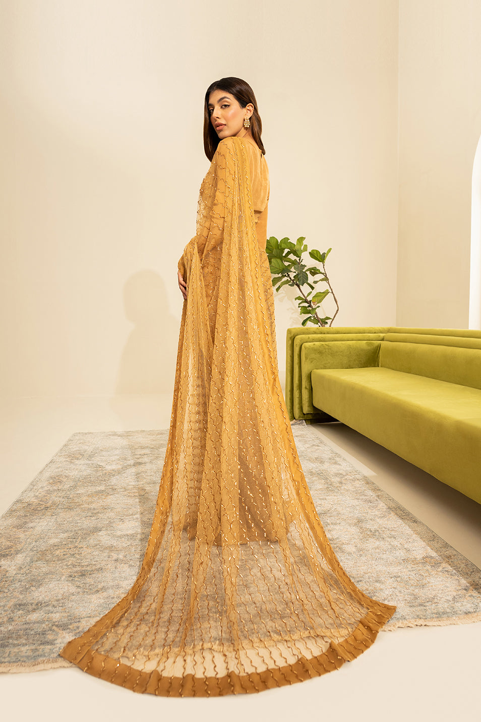 Zurik Saree & Crop Top