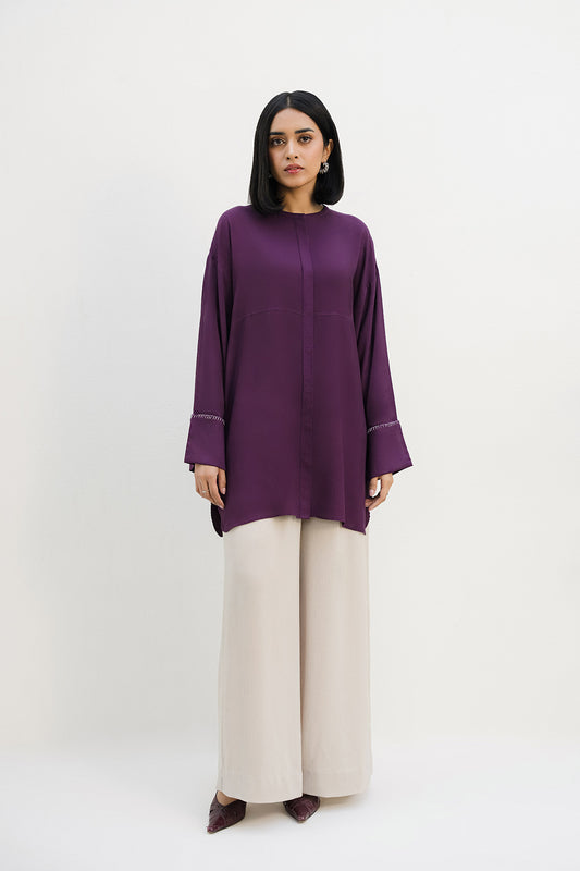 Paneled Button Down