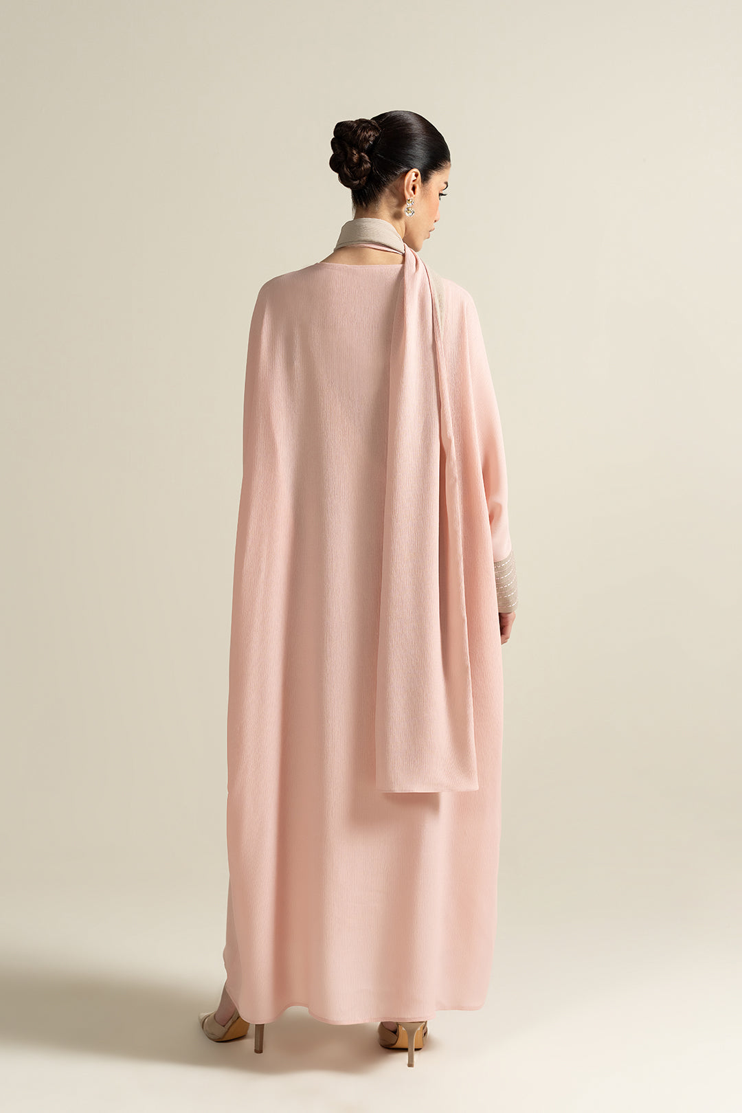 Pink Batwing Abaya