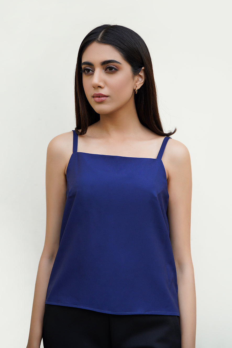 Tank Top With Straps- Navy