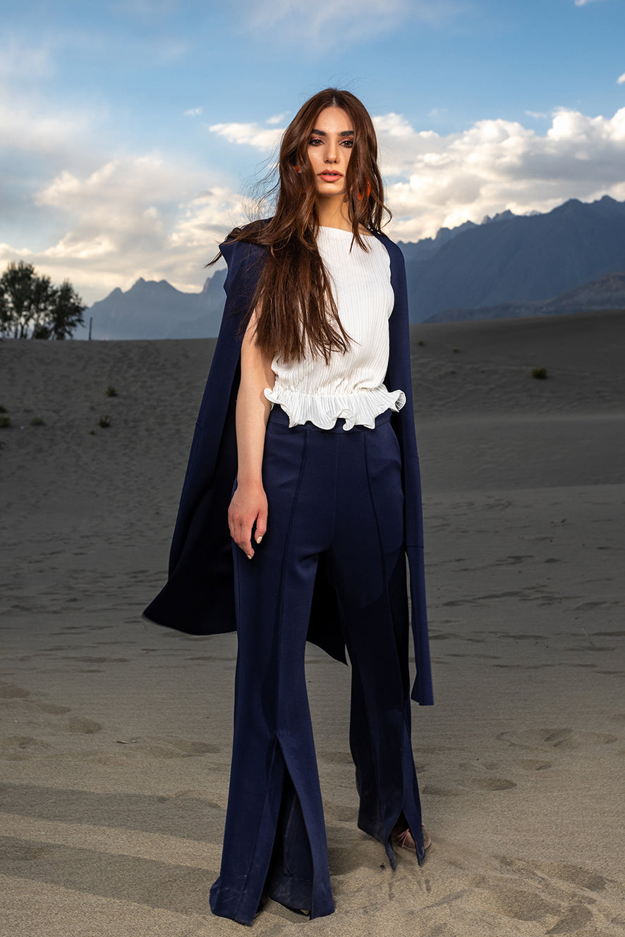 Udal Pleated Crop Top