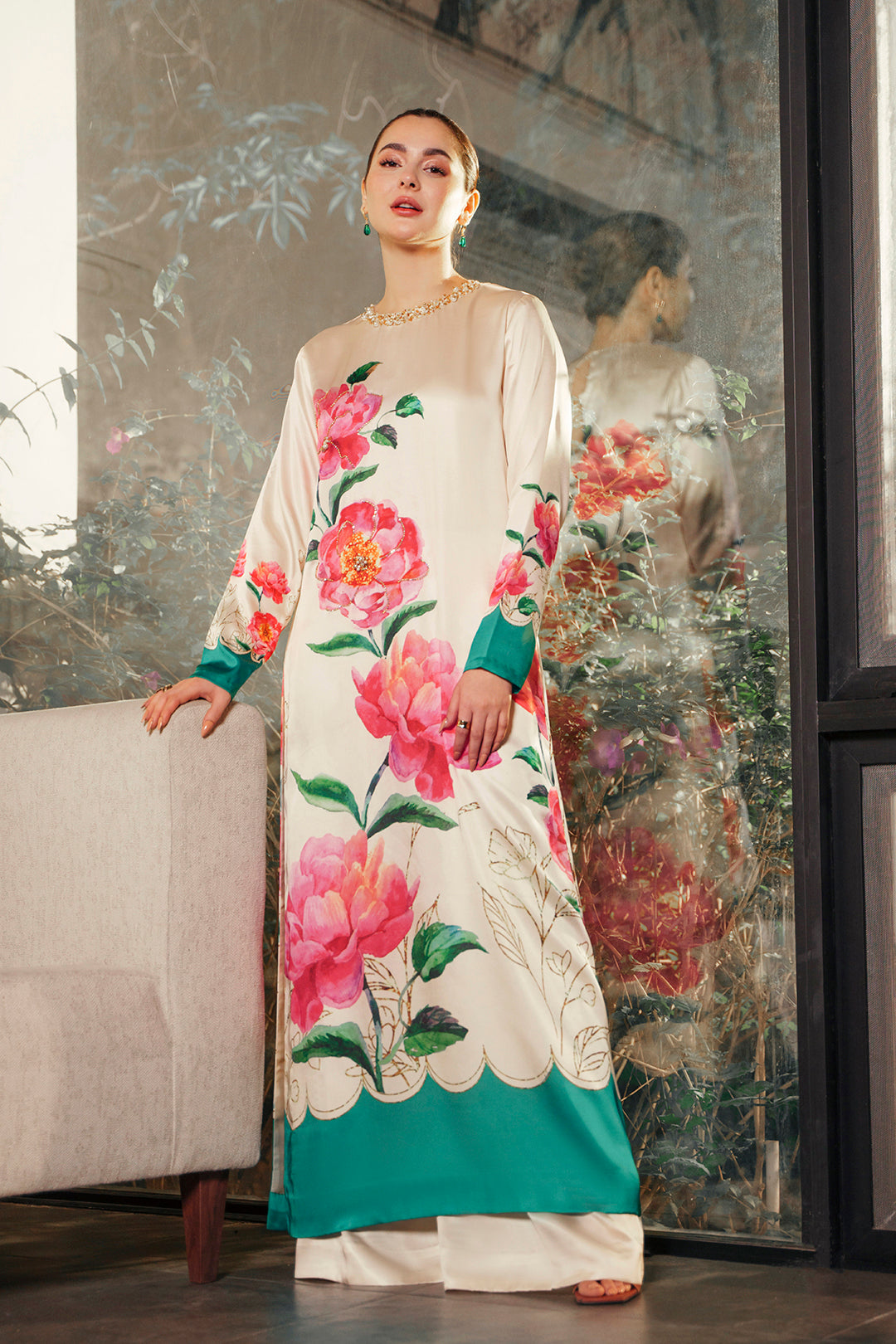 lulusar silk dresses LULUSAR SILK COLLECTION Ghousia Collection Pakistan