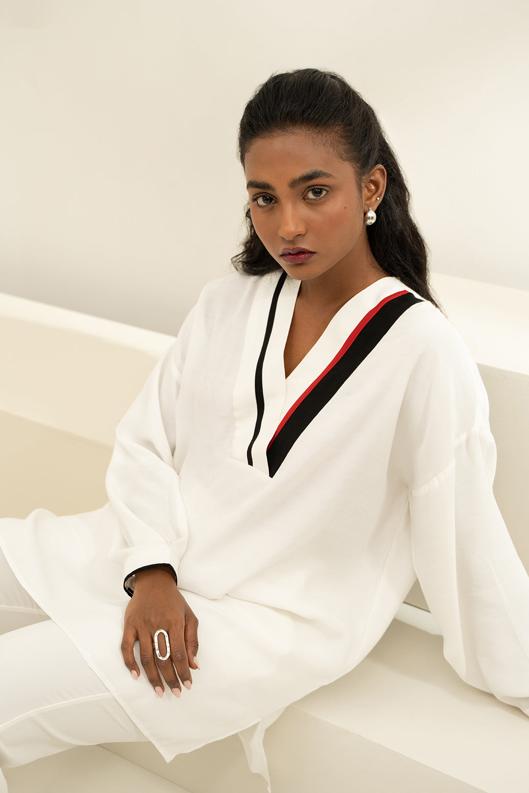 Oversized White Tunic