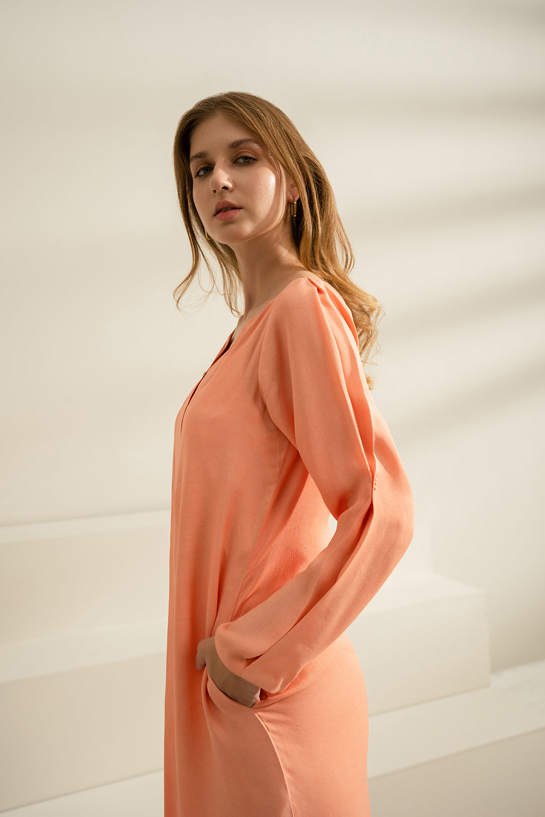 Peach Dress