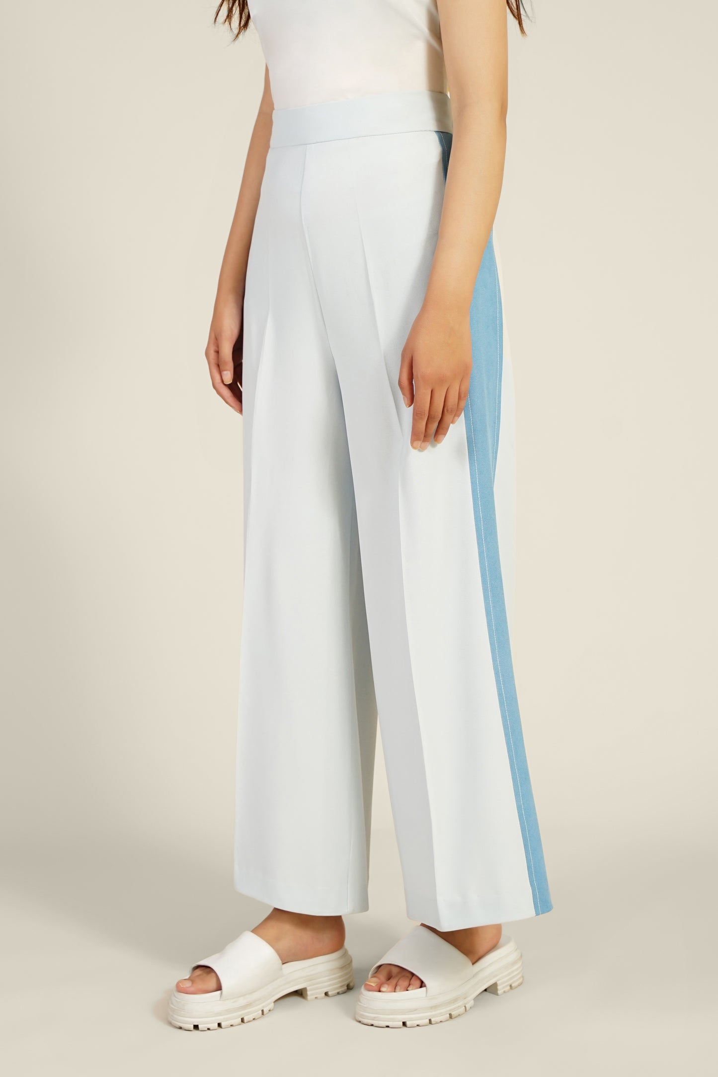 Blue Striped Pants