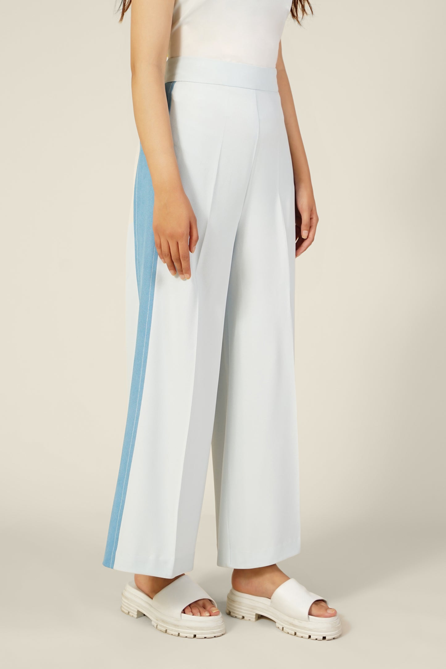 Blue Striped Pants