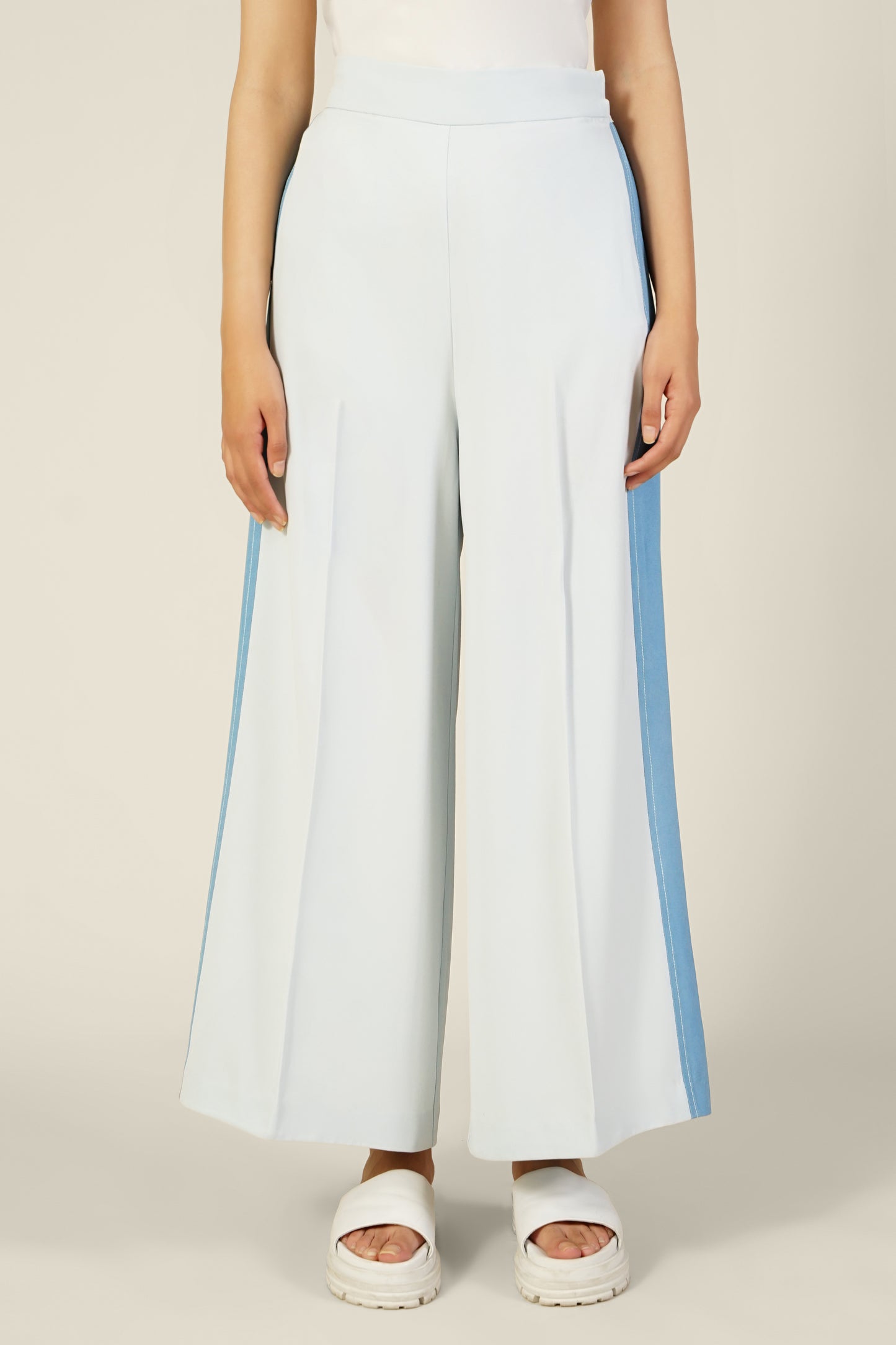 Blue Striped Pants