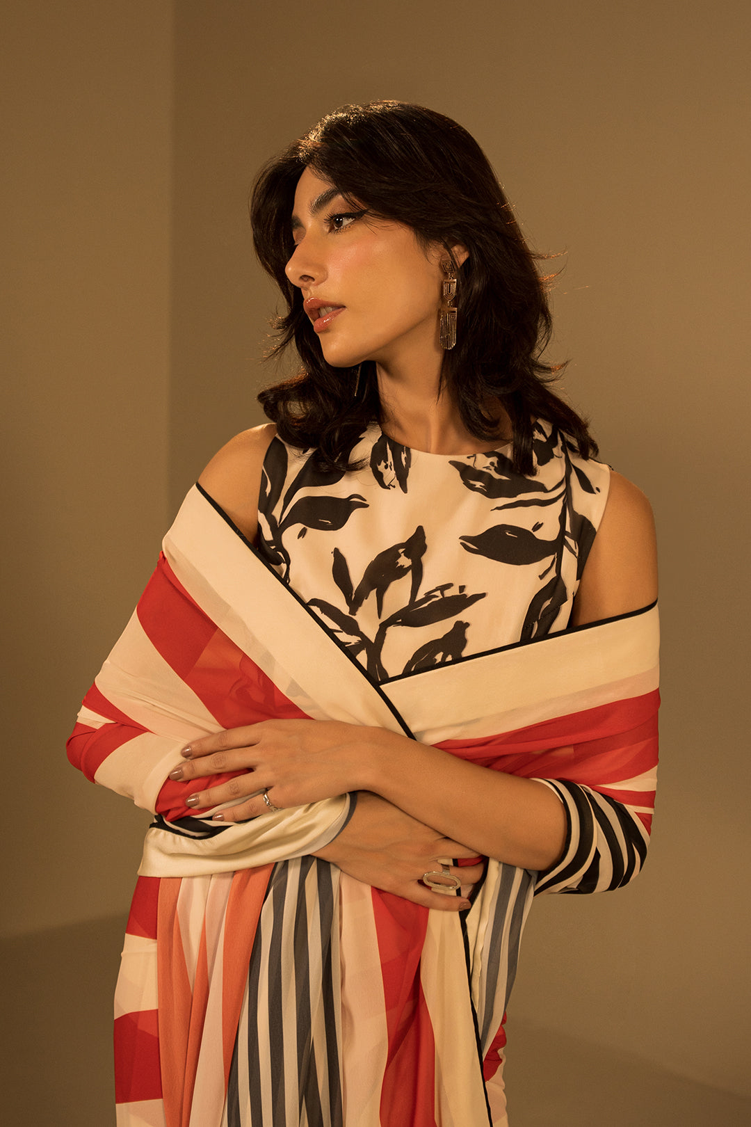 Bold Striped Saree