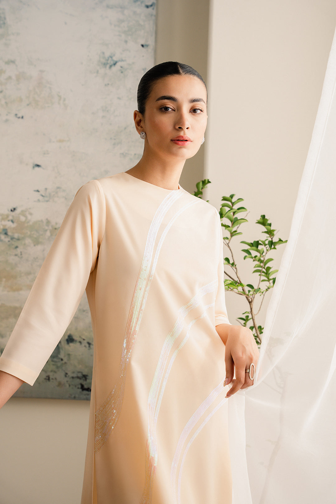 Peach Gleam Dress