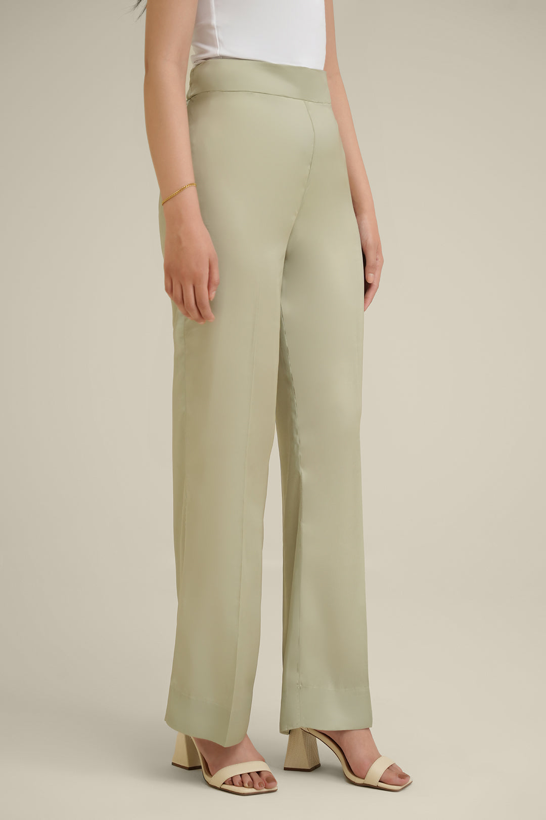 Sage Silk Pants