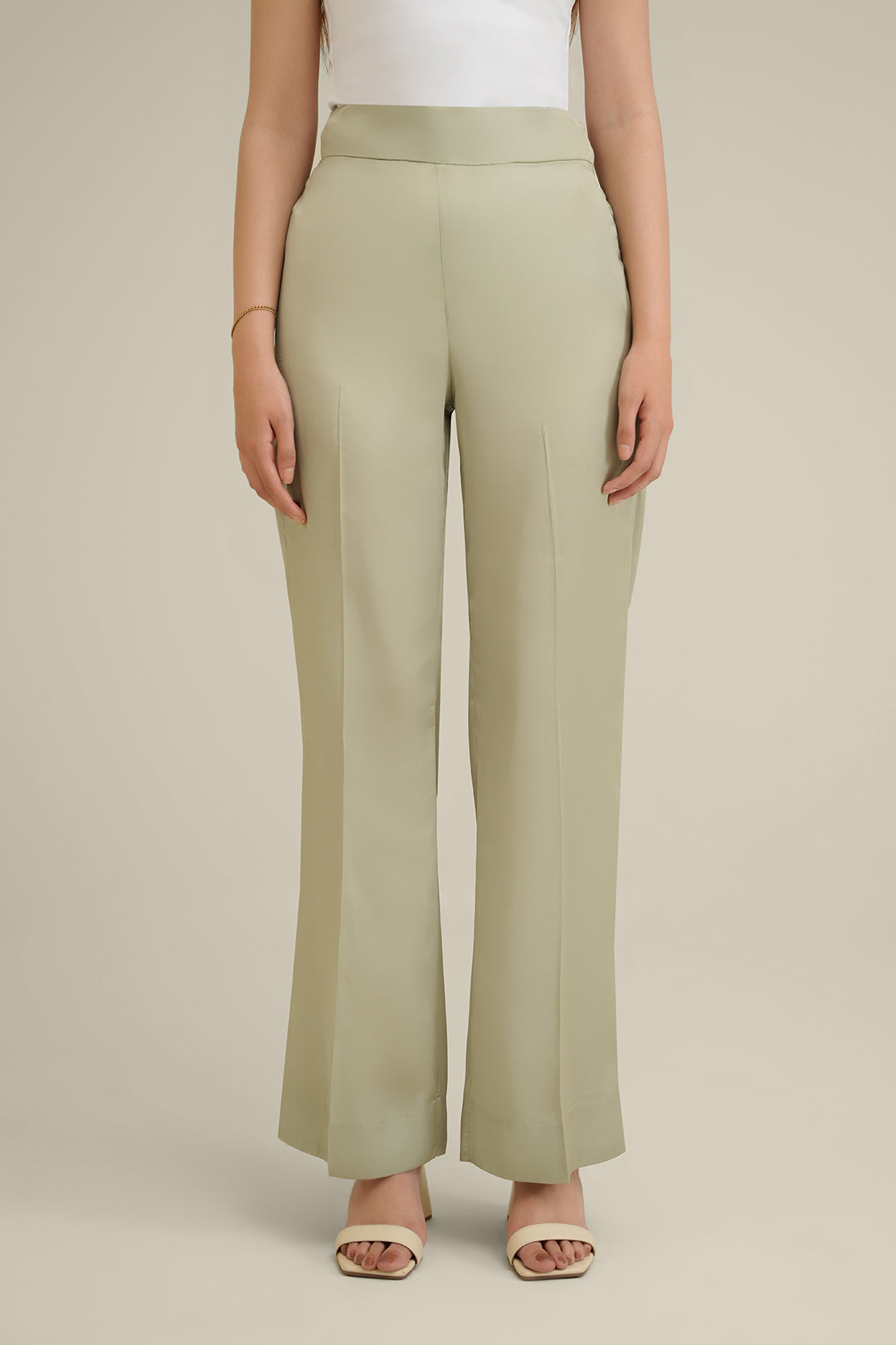 Sage Silk Pants