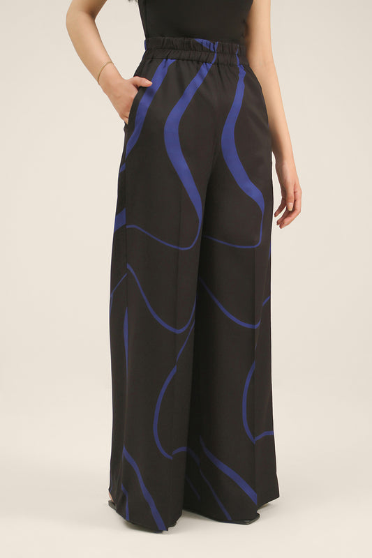 Black Wavy Pants