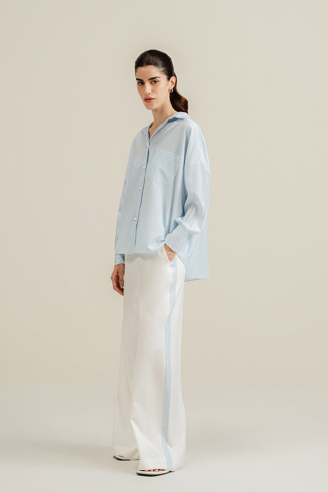 Blue Striped Button Down