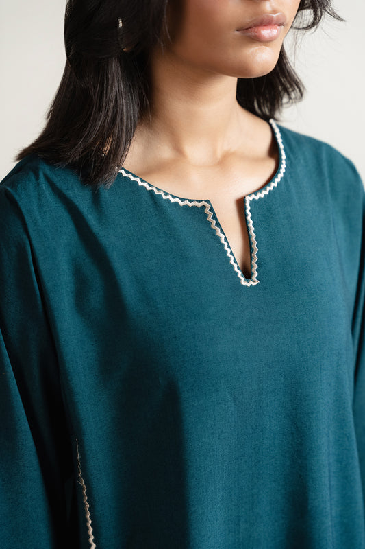 Sea Green Embroidered Tunic
