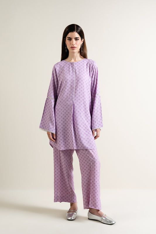 Lilac Jacquard Tunic