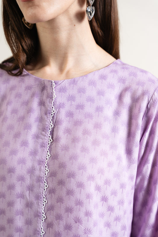 Lilac Jacquard Tunic