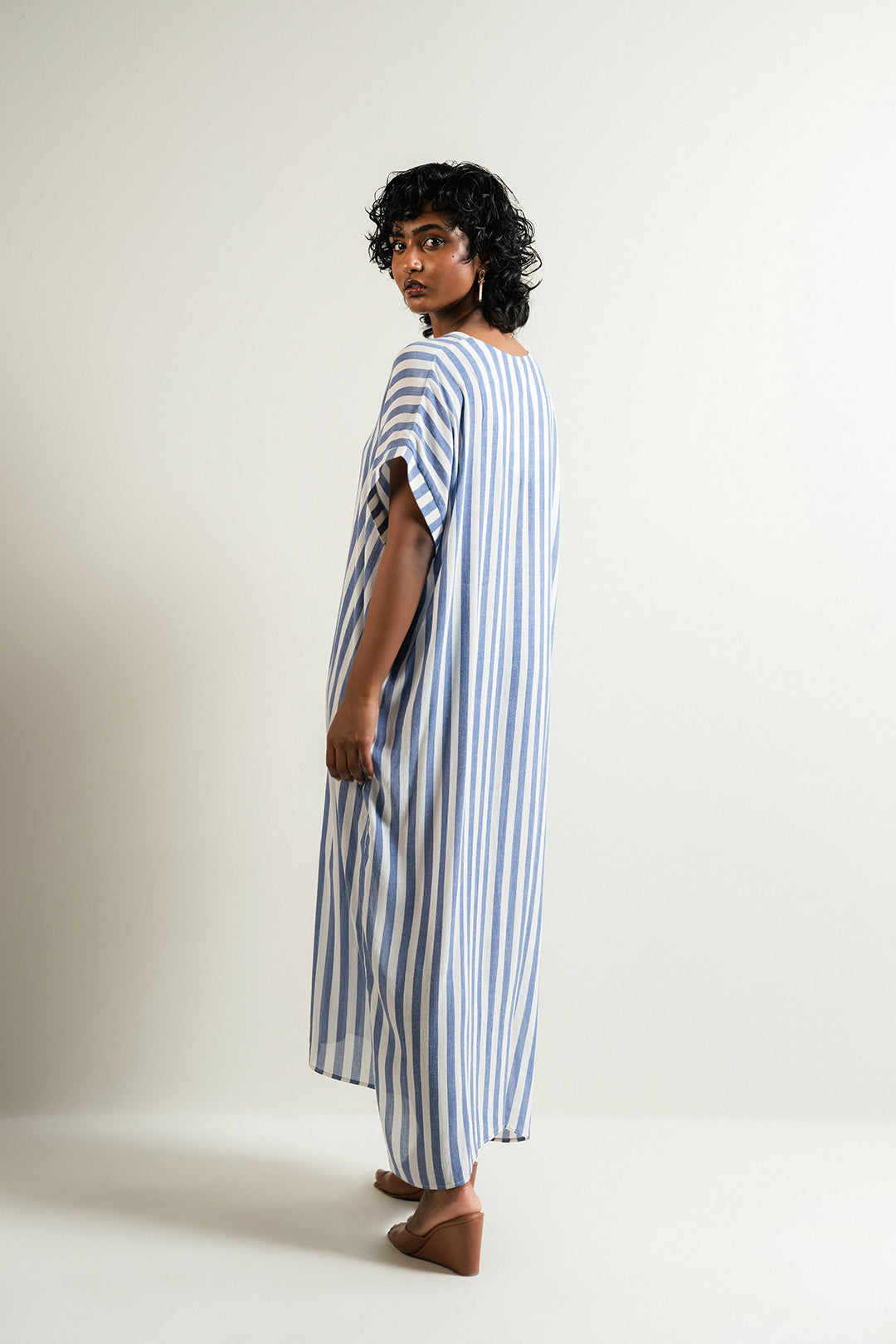 Blue Striped Dress