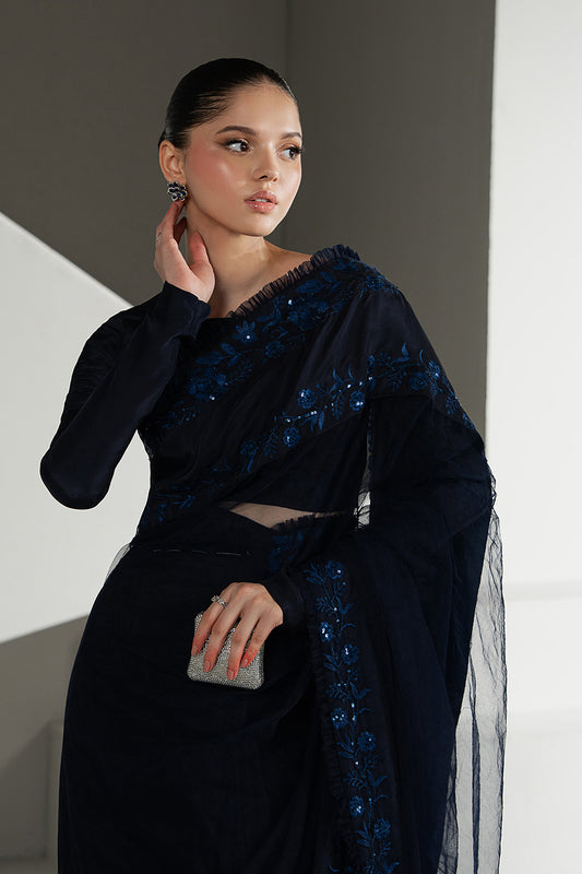 Durin Crop Top & Saree (2pc)