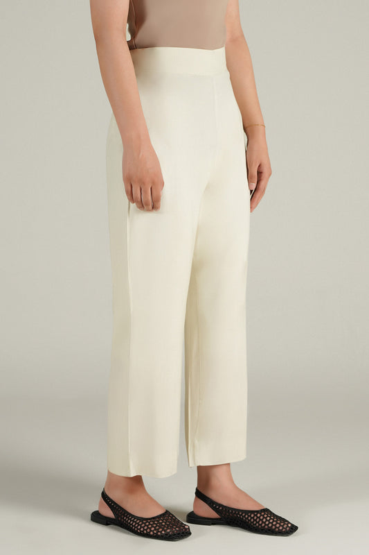 Cropped Straight Fit Pants