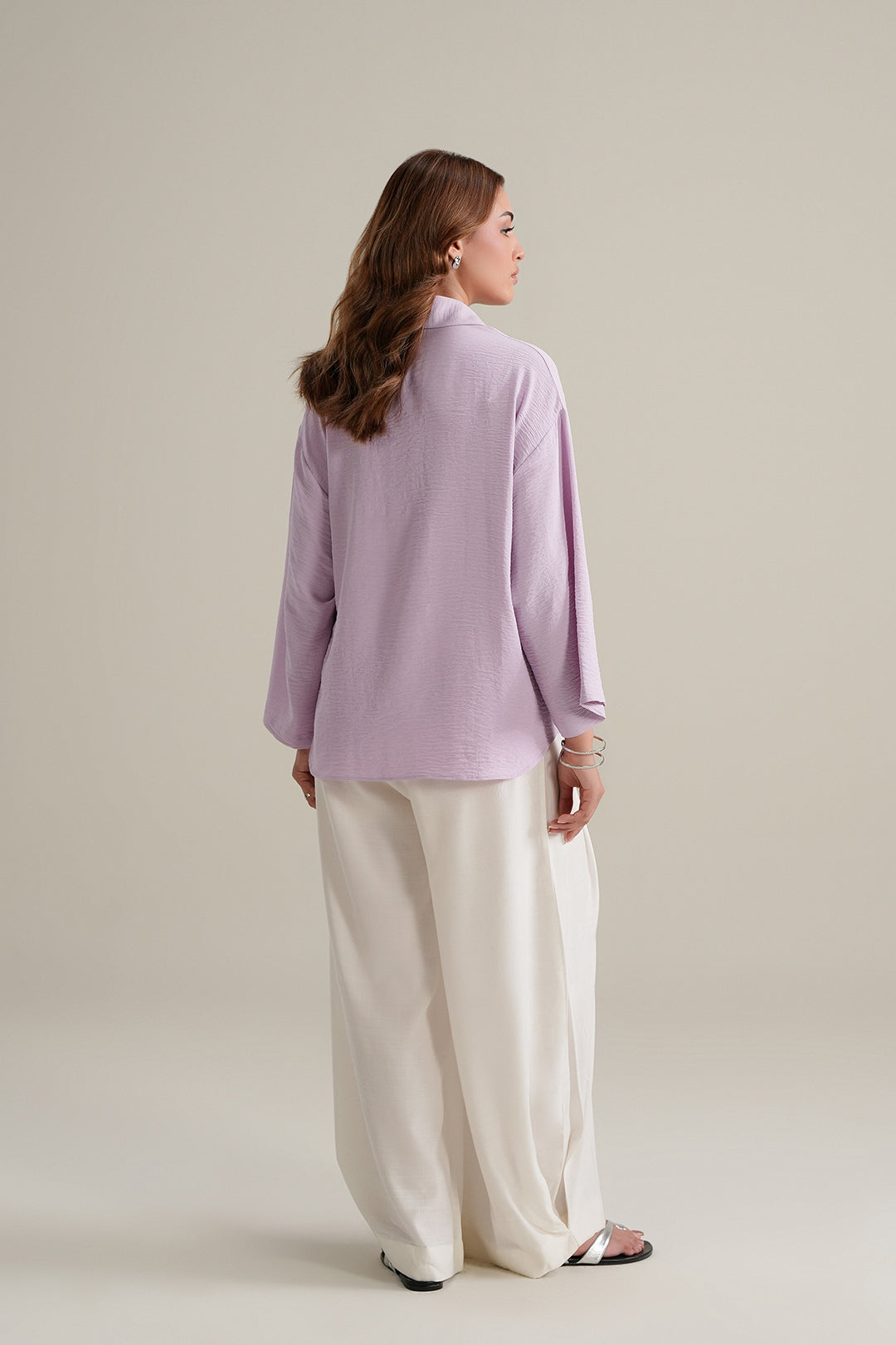 Lilac Asymetrical Top