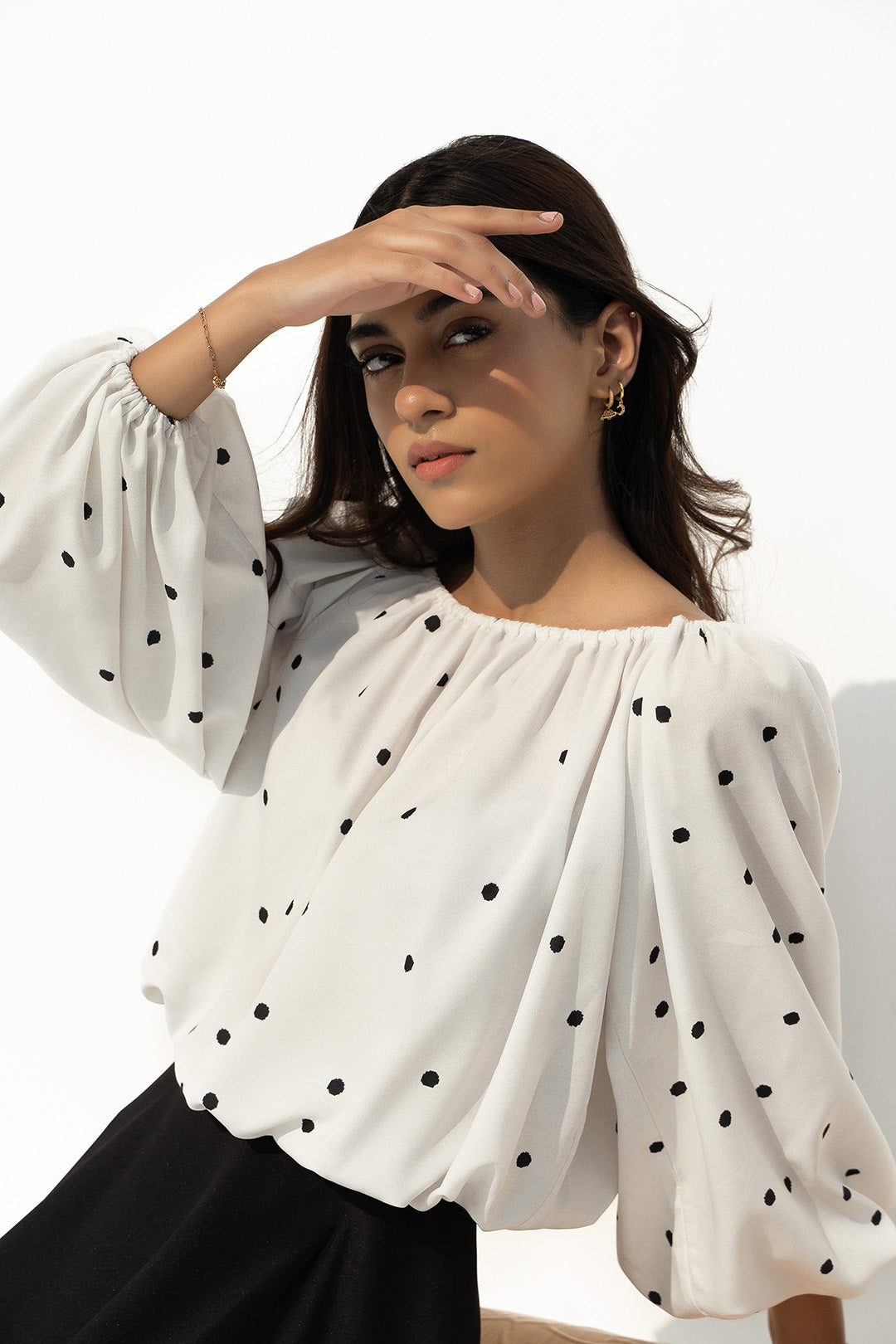 Polka Bubble Top