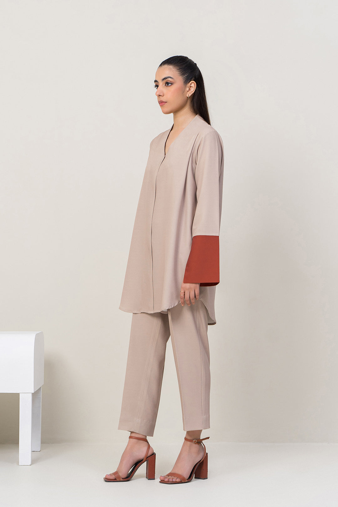 Ivory Crepe Top