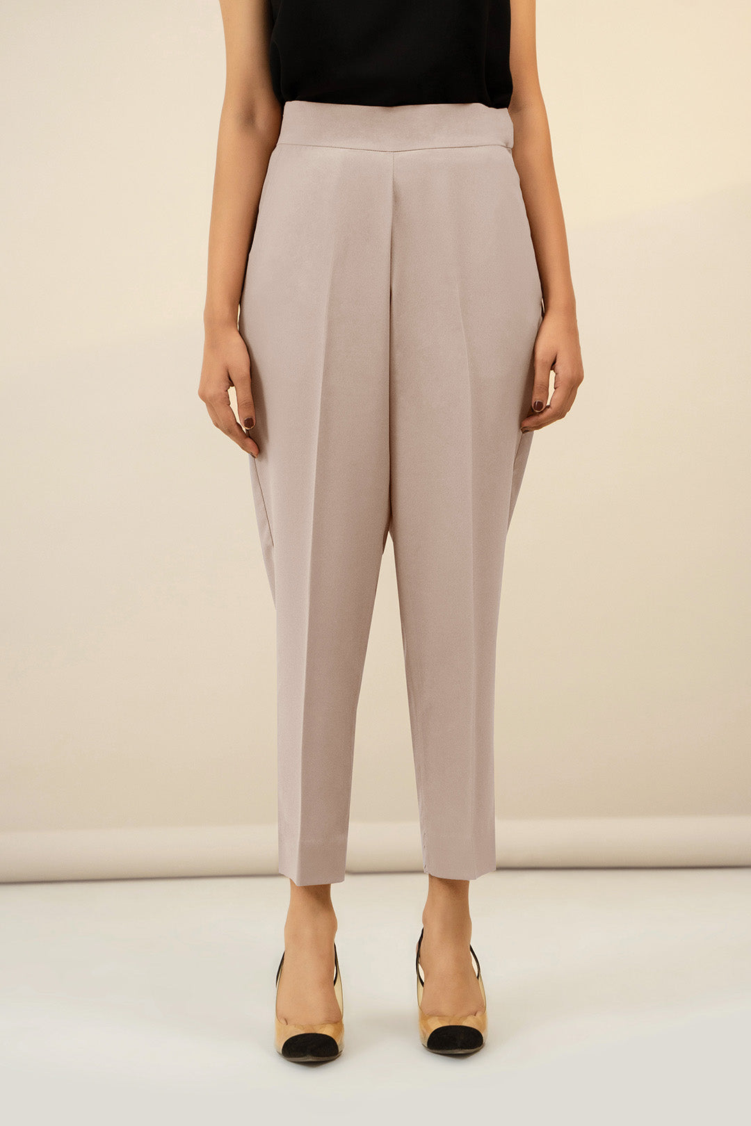 Ivory Crepe Pants