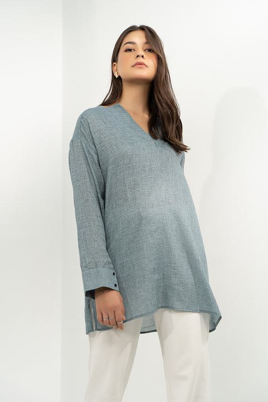 Oversized Textured Top