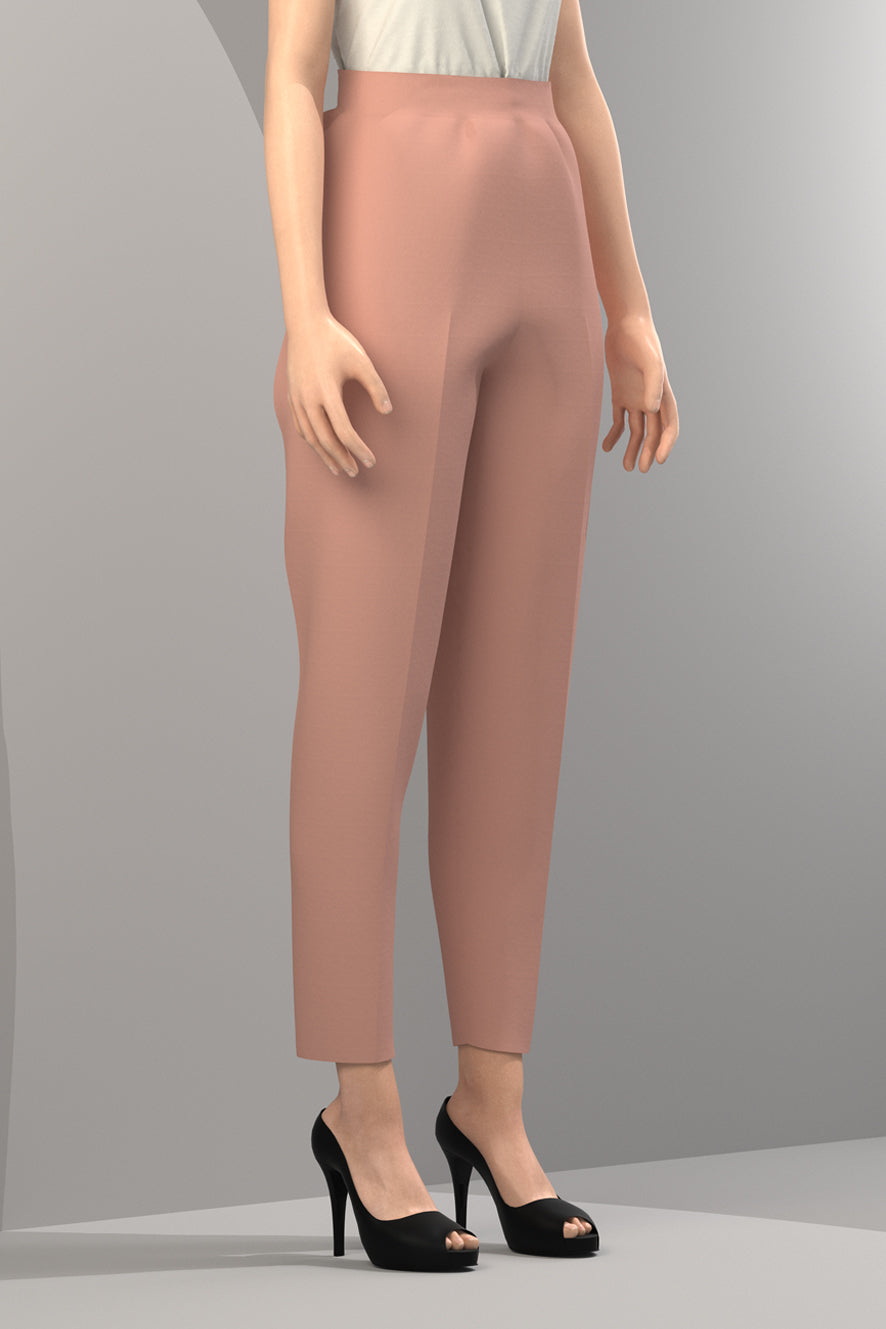 Dusty Pink Tapered Pants