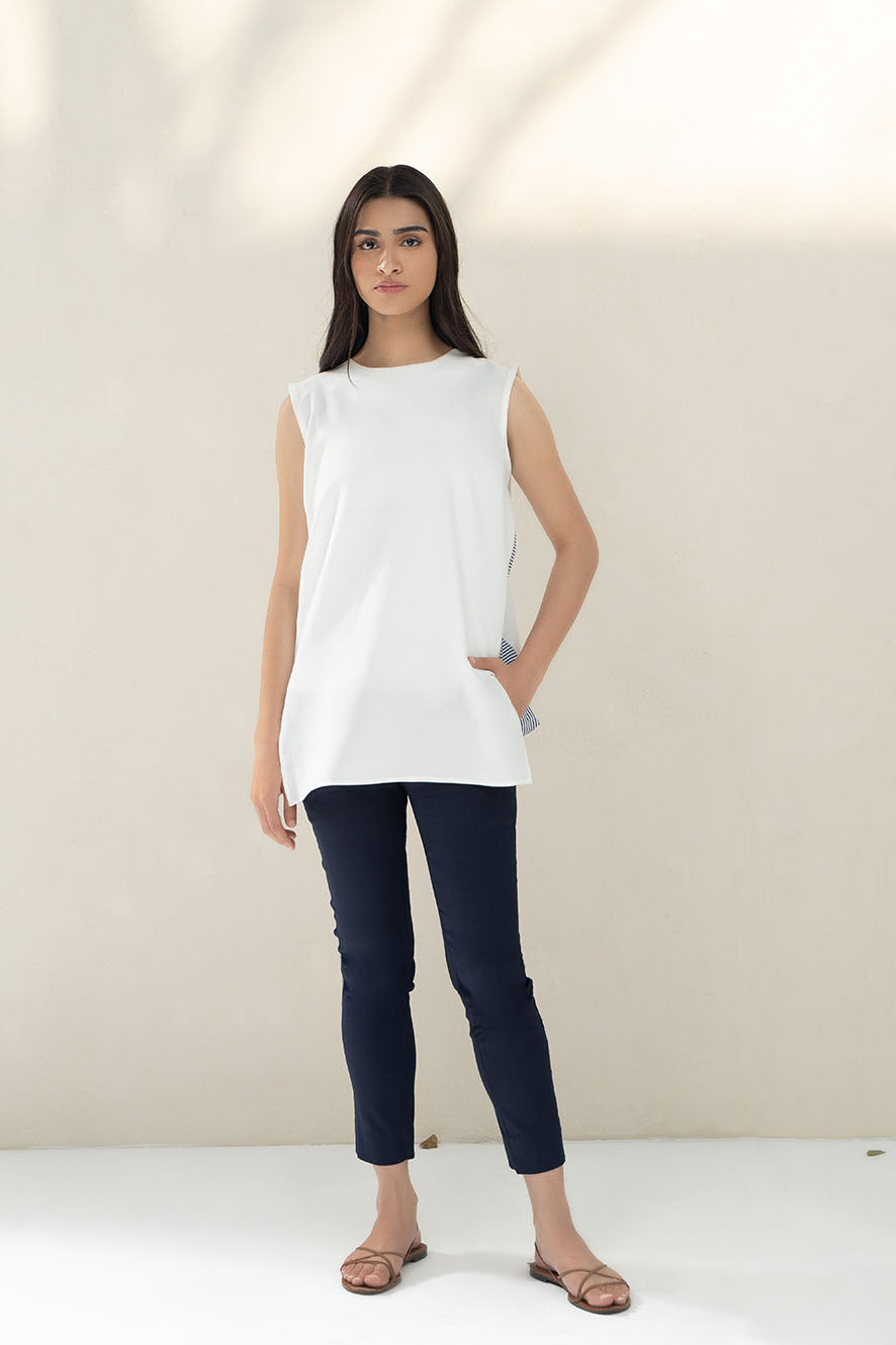 Striped Gusset Top
