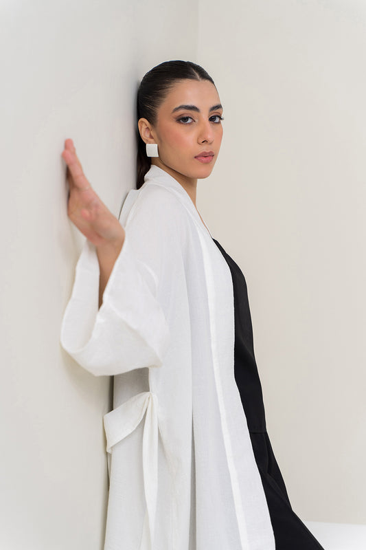 Wrinkled Cotton Shrug