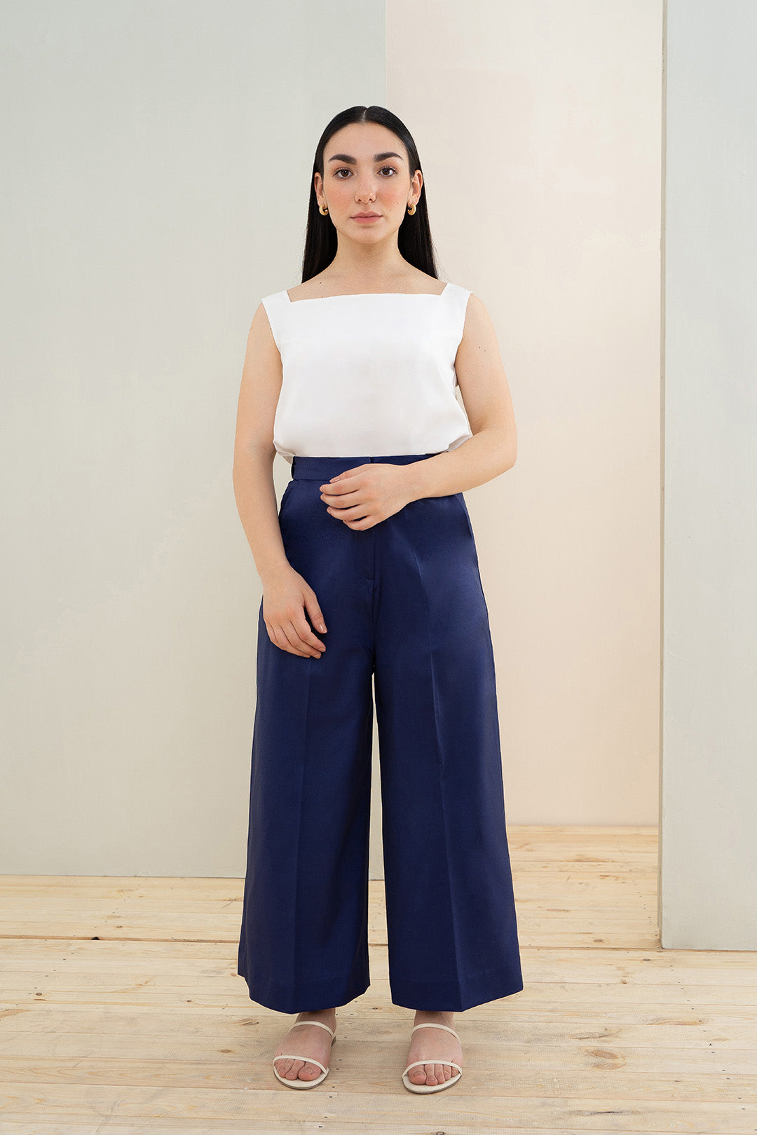 Bir Flexi Waist Pants - Navy
