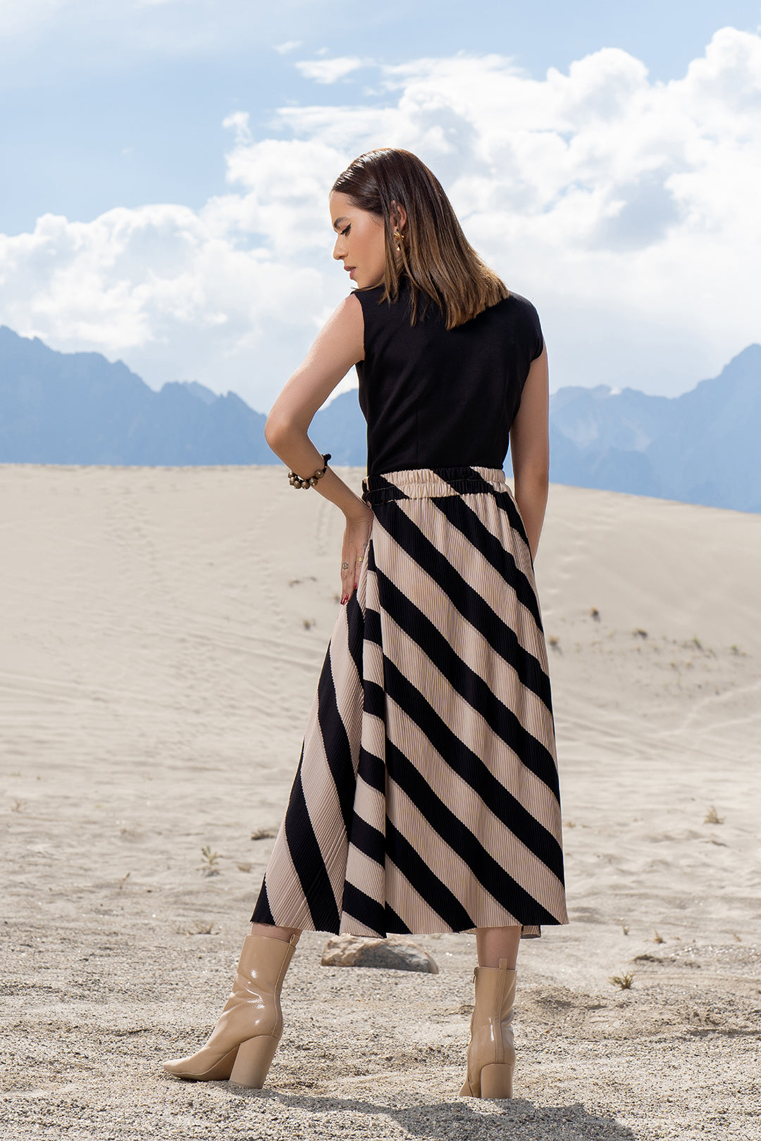 Batil Pleated Skirt
