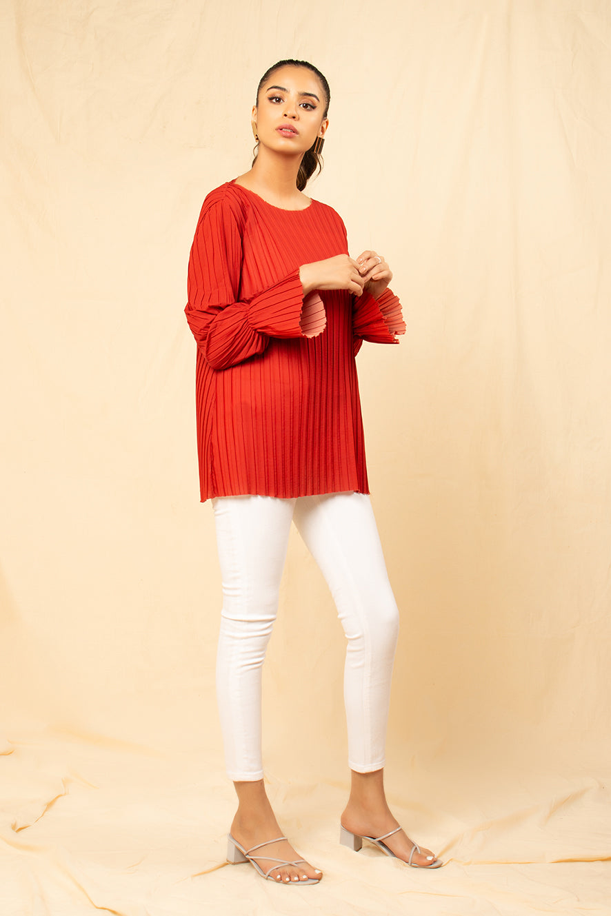 Nopil Pleated Top