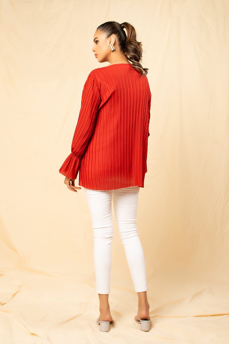 Nopil Pleated Top