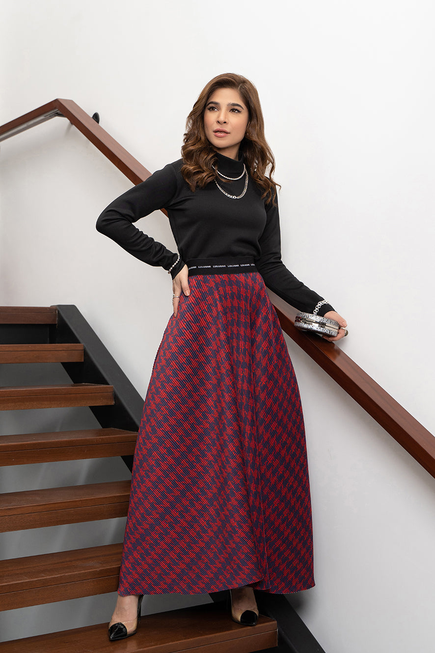 Statement Pleated Skirt