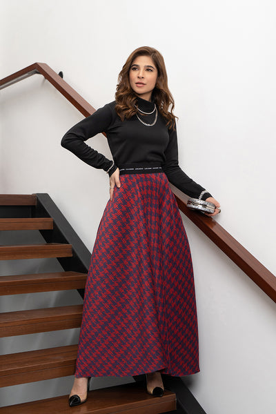 Statement Pleated Skirt