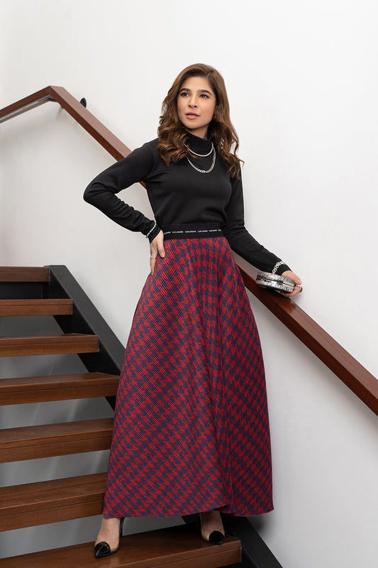 Statement Pleated Skirt