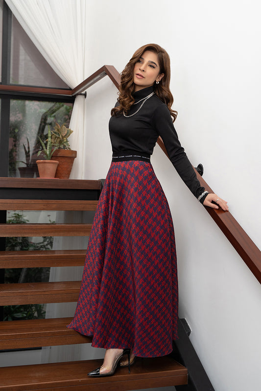 Statement Pleated Skirt