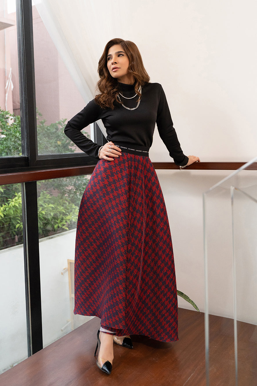Statement Pleated Skirt