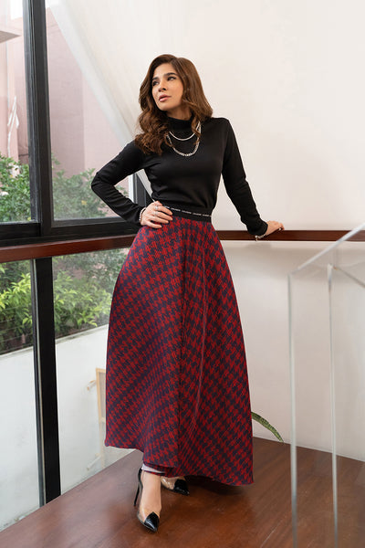 Statement Pleated Skirt