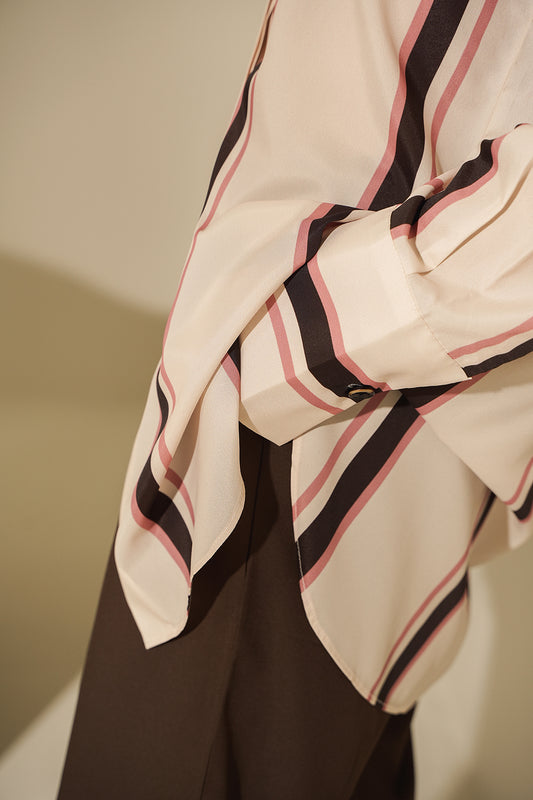 Striped Button-Up Top