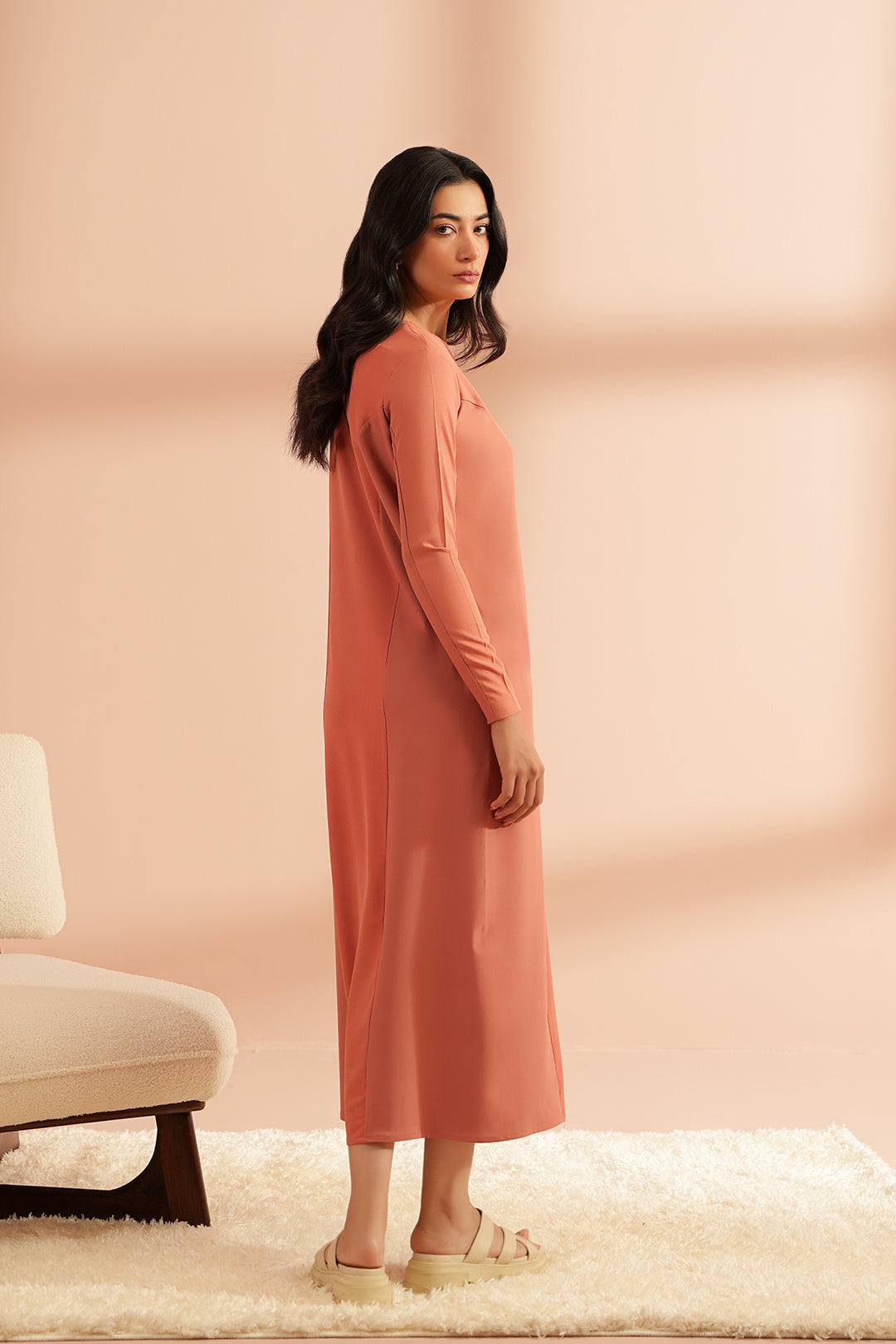 Burnt Coral Dress