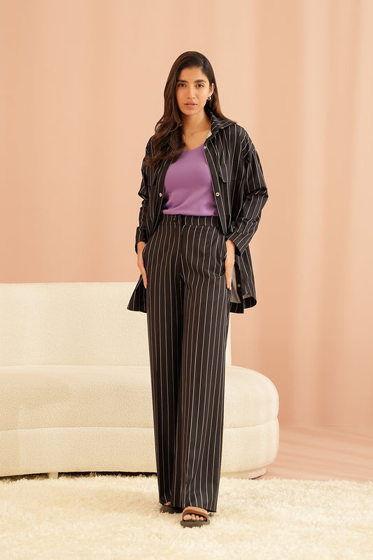 Pin Striped Shacket