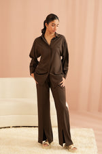 Taupe Button Down