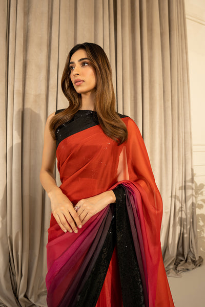 Palai Saree & Crop Top