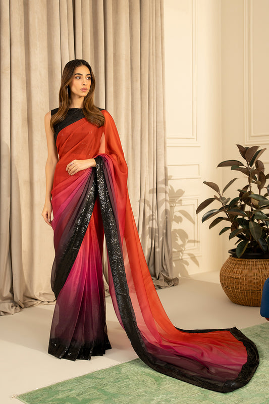 Palai Saree & Crop Top (Sleeveless)