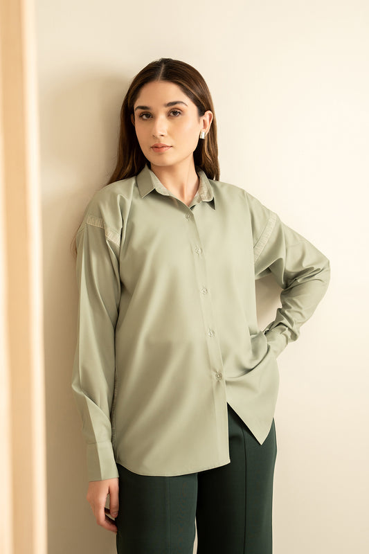 Sage Grid Top